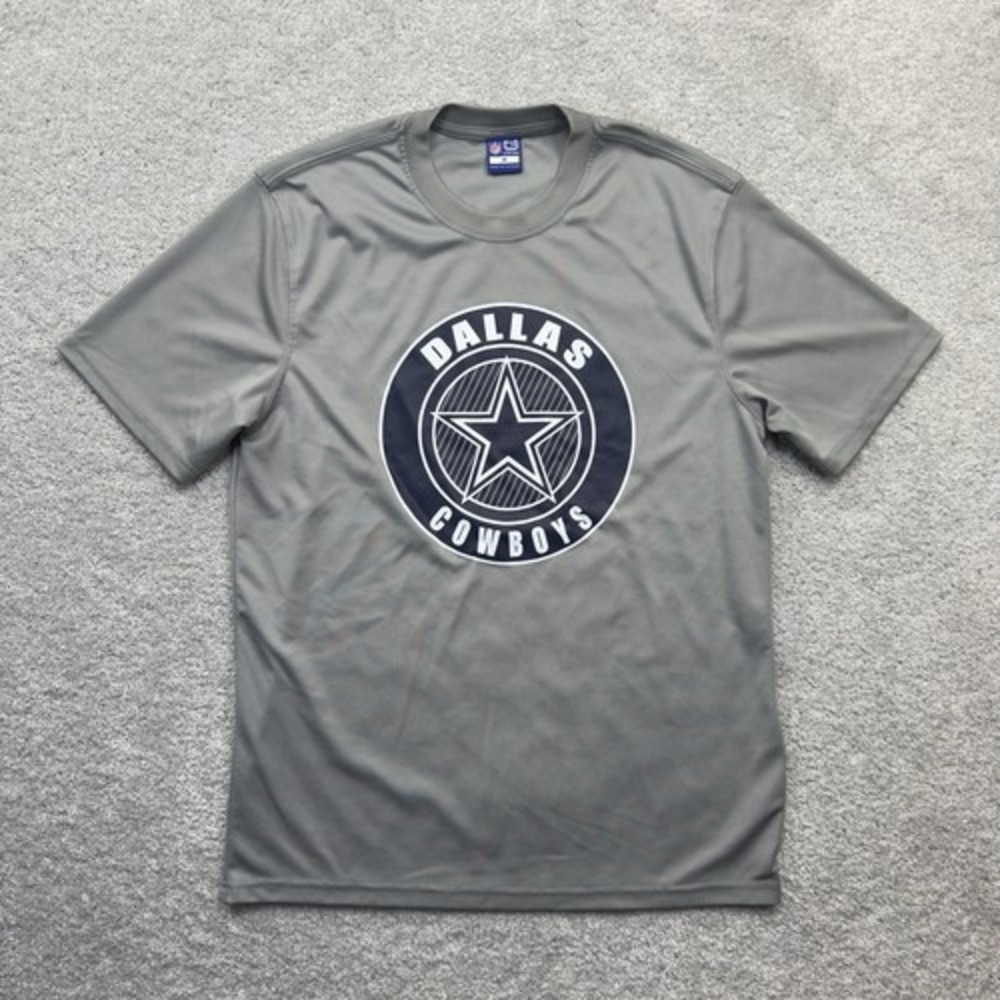 Dallas Cowboys Ultra Game NFL Mens Gray Performance T-Shirt Size Medium